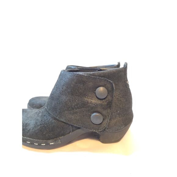 Merrell Luxe Black Button Suede Booties Ankle Womens Size 8.5 Moto Winter - Picture 8 of 16